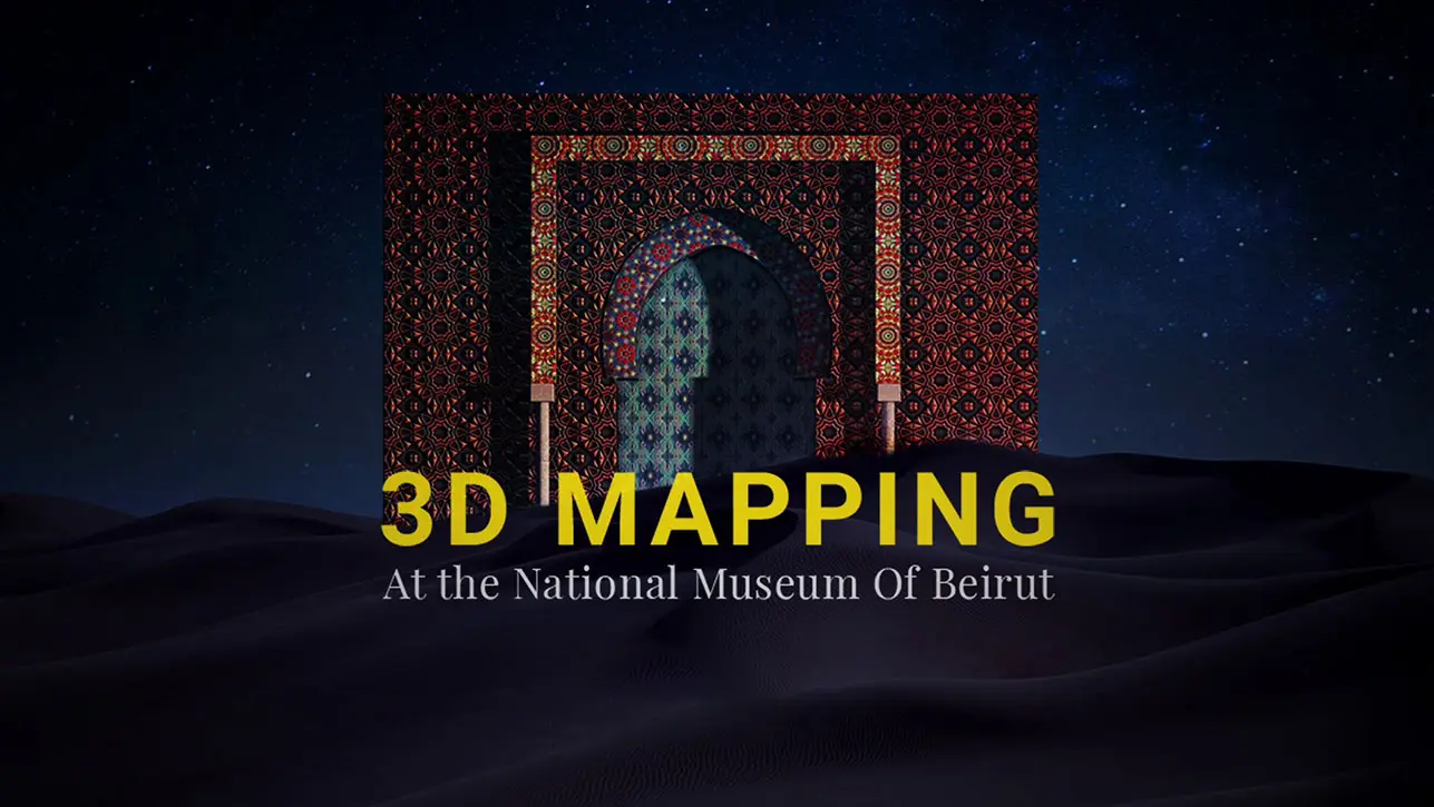 National Museum of Beirut, La Nuit des Musées, 3D Mapping Show by Cre8mania