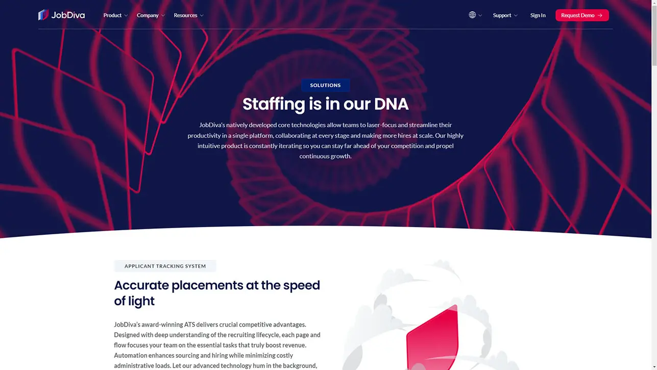  JobDiva Corporate Animation and Website Hero Banners Animation by Cre8mania 