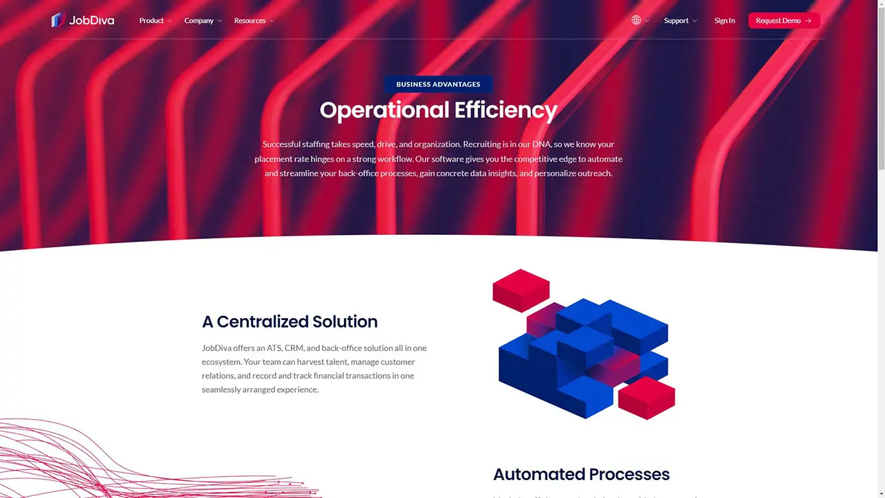  JobDiva Corporate Animation and Website Hero Banners Animation by Cre8mania 