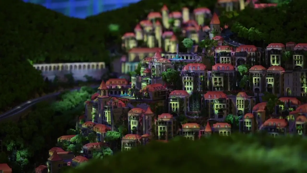 Sakr Real Estate 3D Mapping on an Architectural Model by Cre8mania 