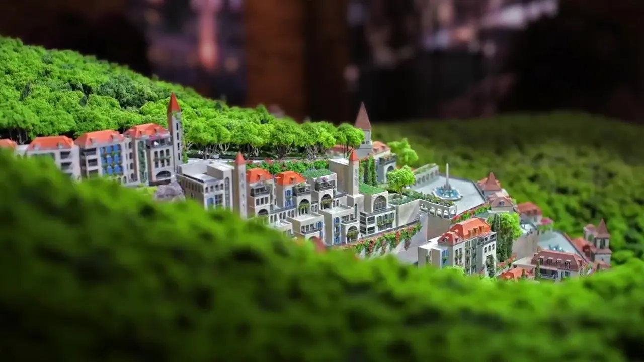 Sakr Real Estate 3D Mapping on an Architectural Model by Cre8mania 